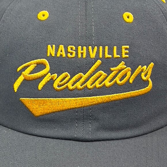 Adidas Nashville Predators NHL Strapback Hat Gray Hockey Tiger Sample Dad Mens - Picture 8 of 15